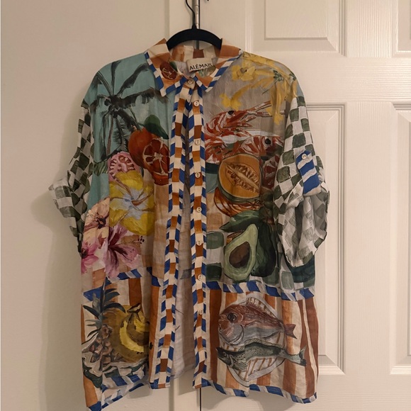 Alemais Tops - Colorful Alemais Theo Short Sleeve Shirt